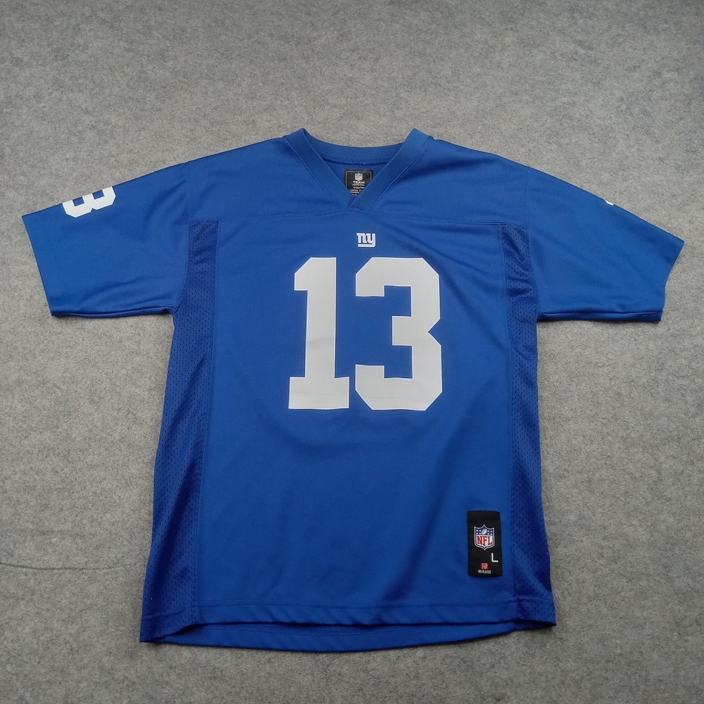 New York Giants Jersey Youth Large Blue NFL Football Team Apparel‎ Beckham Jr 13